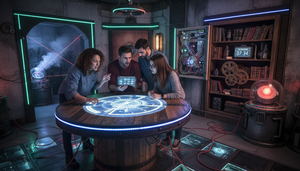 découvrez le processus de fabrication des mécanismes électroniques utilisés dans les escapes games, alliant technologie et créativité pour des expériences immersives uniques.